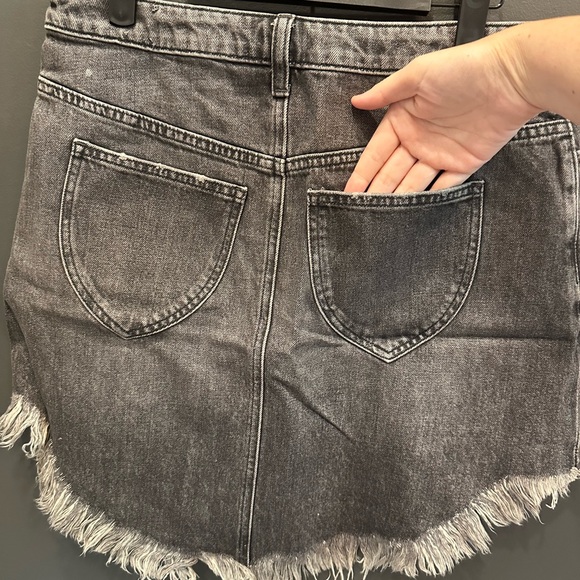 Free People | We The Free | Bailey Frayed Hem High Waisted Mini Skirt | NWT - Picture 6 of 10